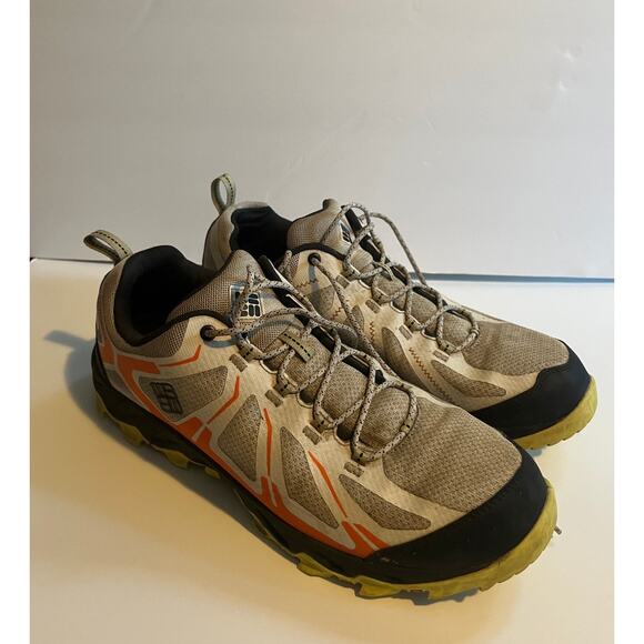 Columbia waterproof trail shoes gray orange size 13 - Picture 3 of 8